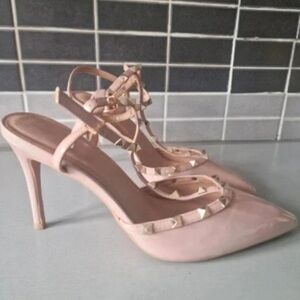 New Look Pink Studded Heels